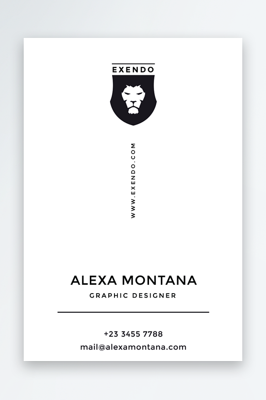 创意简约名片模板-众图网