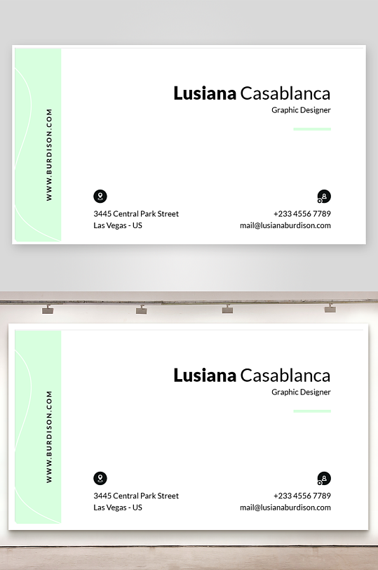 创意简约名片模板-众图网