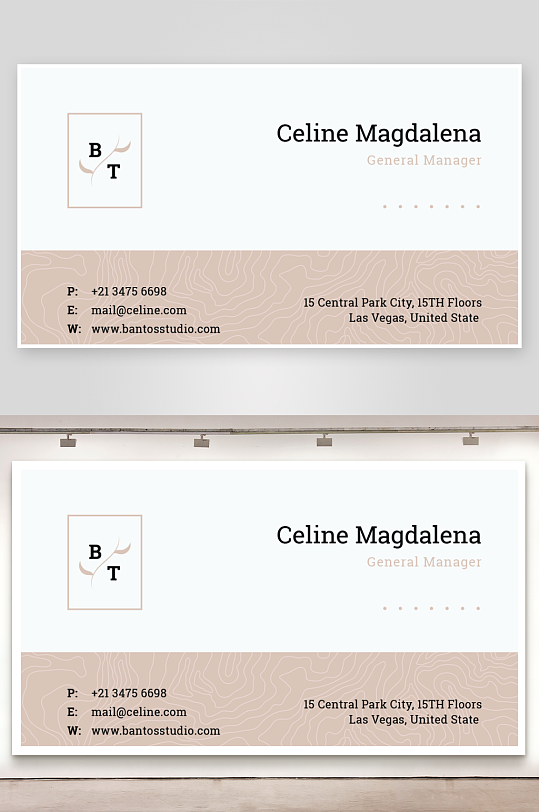 创意简约名片模板-众图网