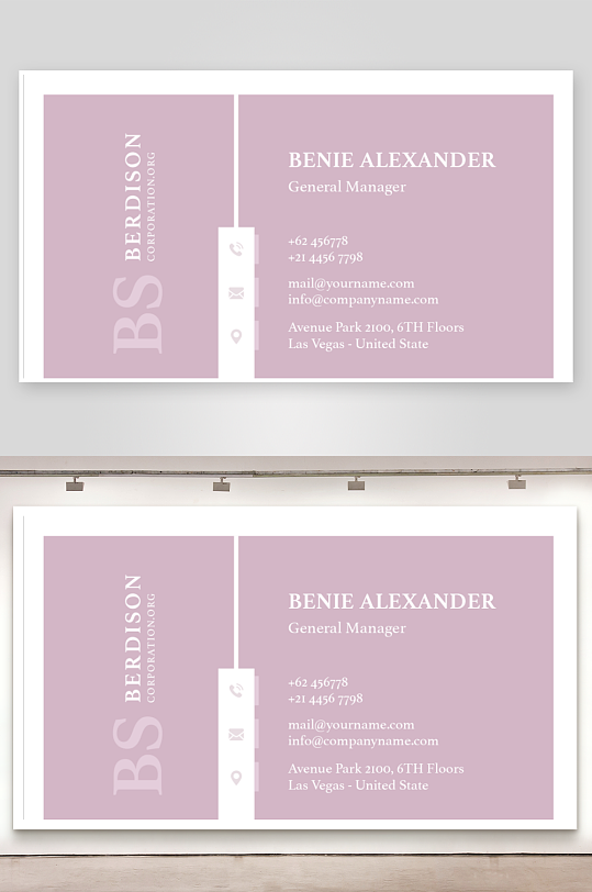 创意简约名片模板-众图网