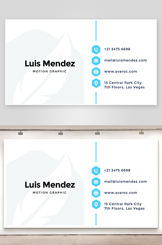 创意简约名片模板-众图网