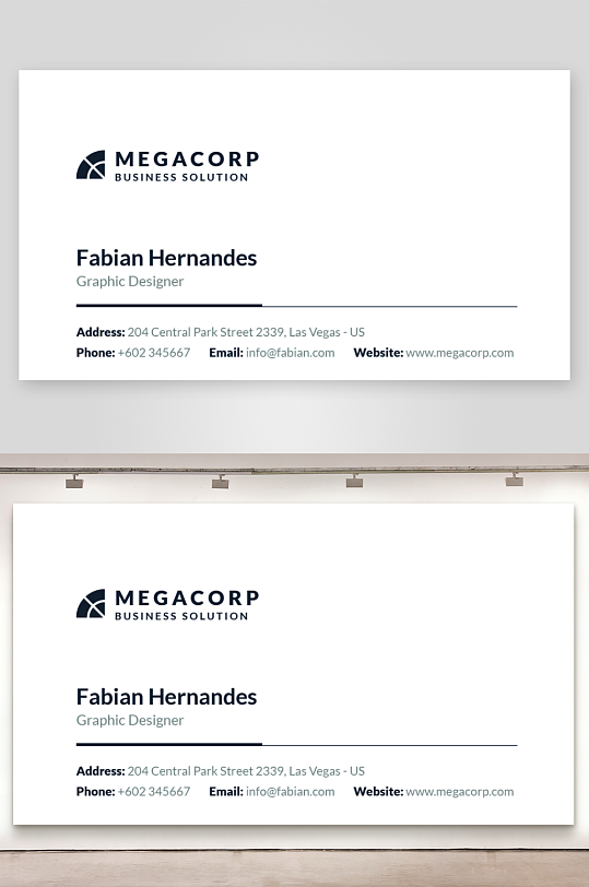 创意简约名片模板-众图网