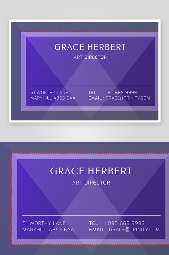 创意简约名片模板-众图网