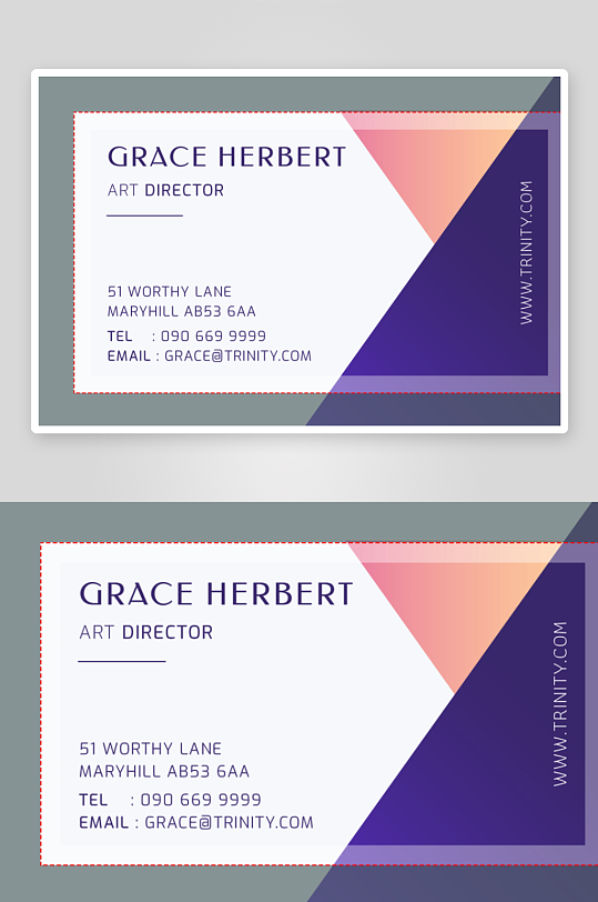 创意简约名片模板-众图网