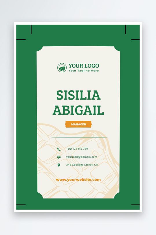 创意简约名片模板-众图网