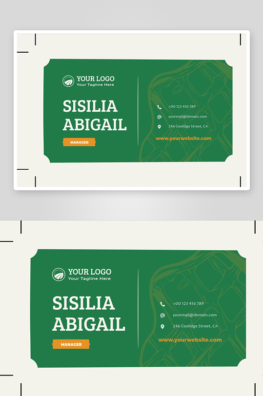 创意简约名片模板-众图网