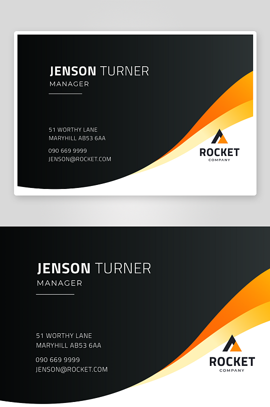 创意简约名片模板-众图网