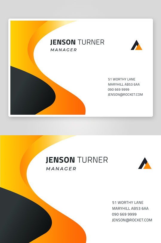 创意简约名片模板-众图网