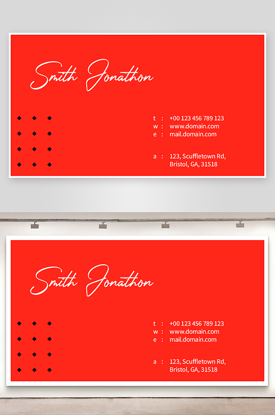 创意简约名片模板-众图网