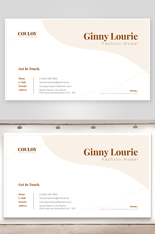 创意简约名片模板-众图网