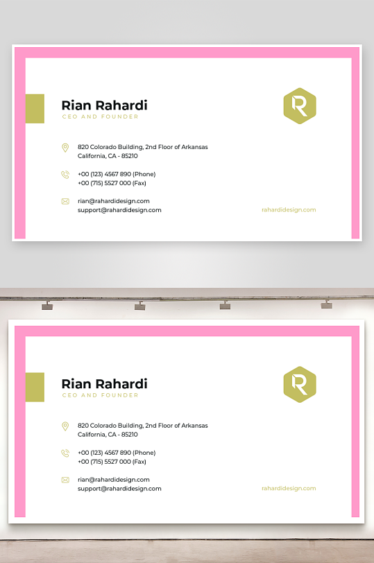 创意简约名片模板-众图网