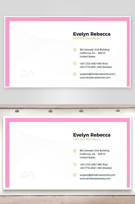 创意简约名片模板-众图网