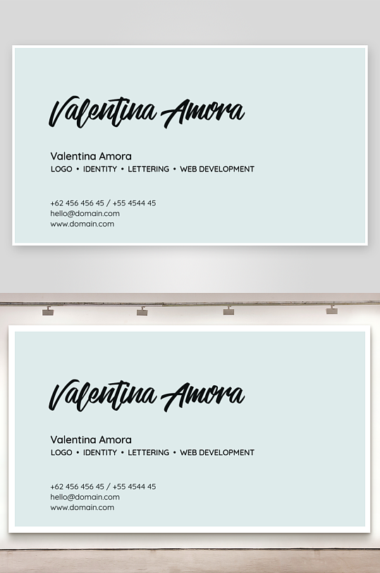 创意简约名片模板-众图网