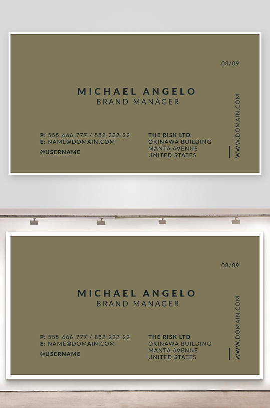 创意简约名片模板-众图网