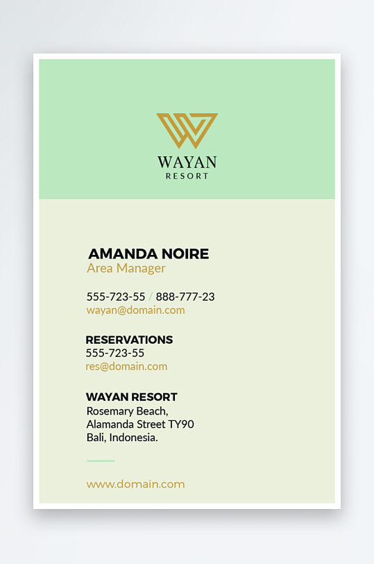 创意简约名片模板-众图网