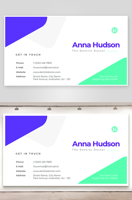 创意简约名片模板-众图网