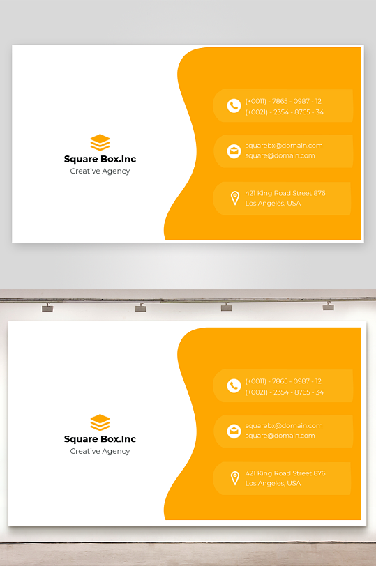 创意简约名片模板-众图网