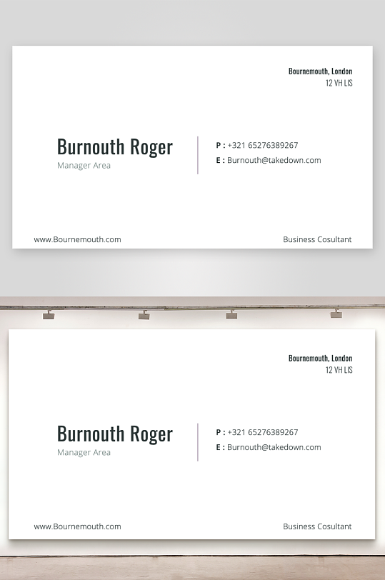 创意简约名片模板-众图网