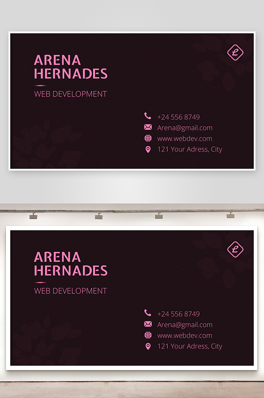 创意简约名片模板-众图网