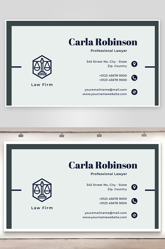 创意简约名片模板-众图网