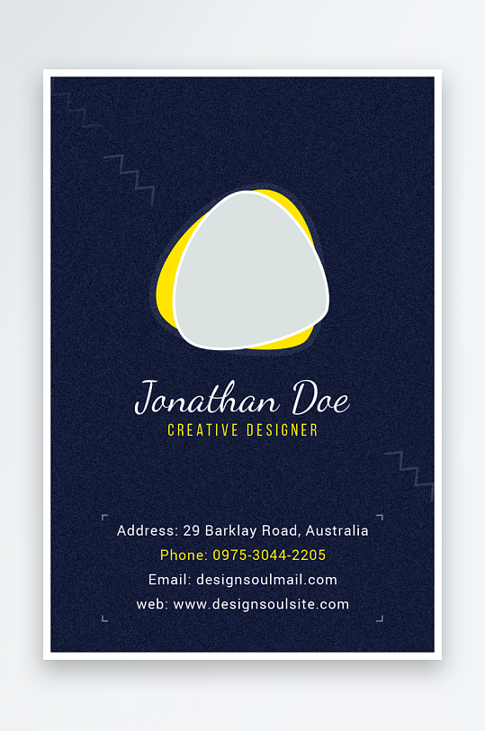 创意简约名片模板-众图网