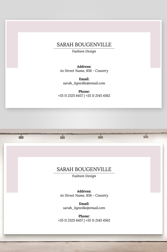 创意简约名片模板-众图网