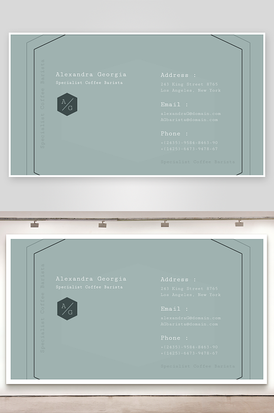 创意简约名片模板-众图网