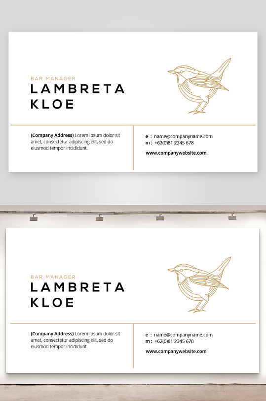 创意简约名片模板-众图网