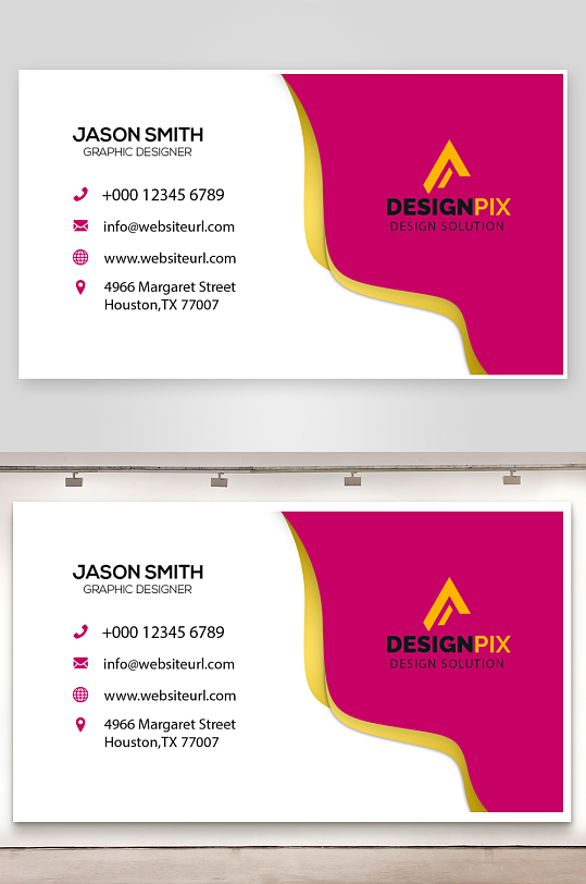 创意简约名片模板-众图网