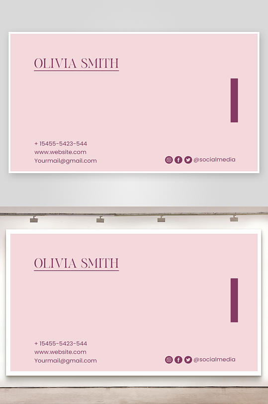 创意简约名片模板-众图网