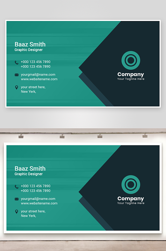 创意简约名片模板-众图网