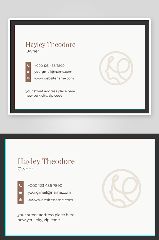 创意简约名片模板-众图网