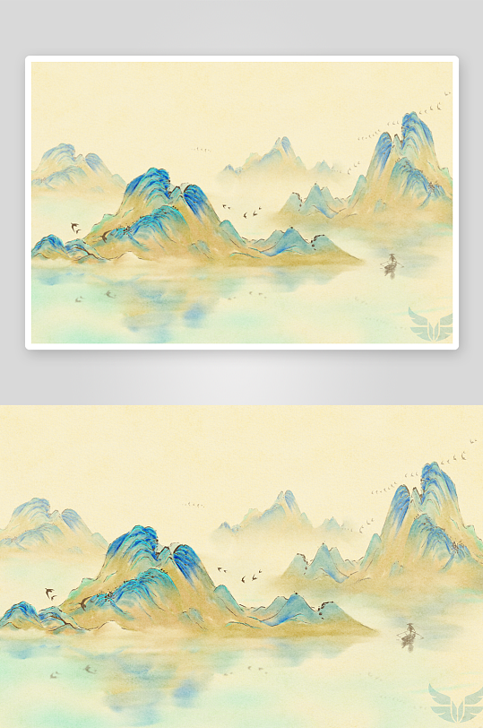 中式风景画装饰画-众图网