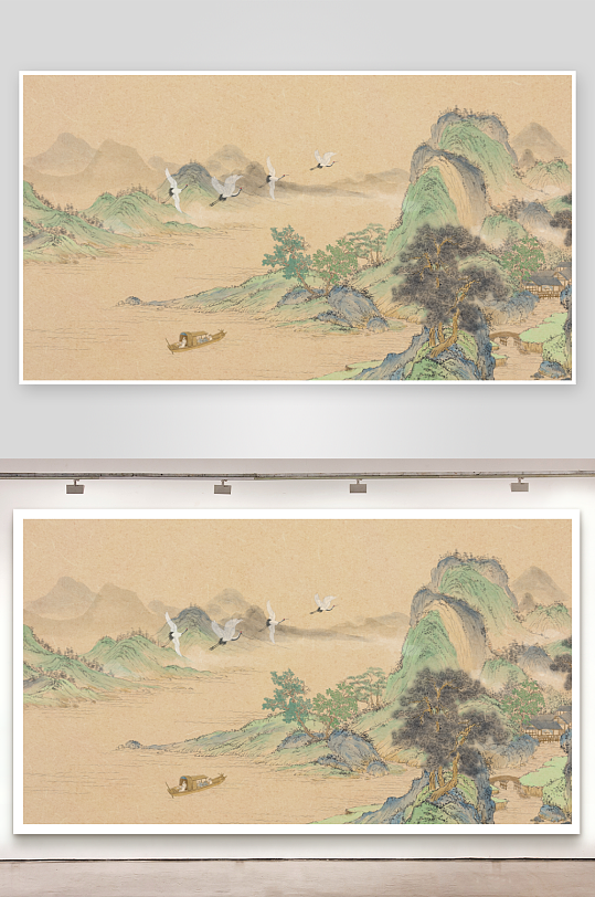 中式风景画装饰画-众图网