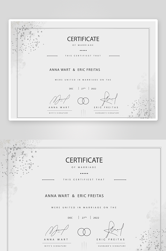 创意矢量证书模板-众图网