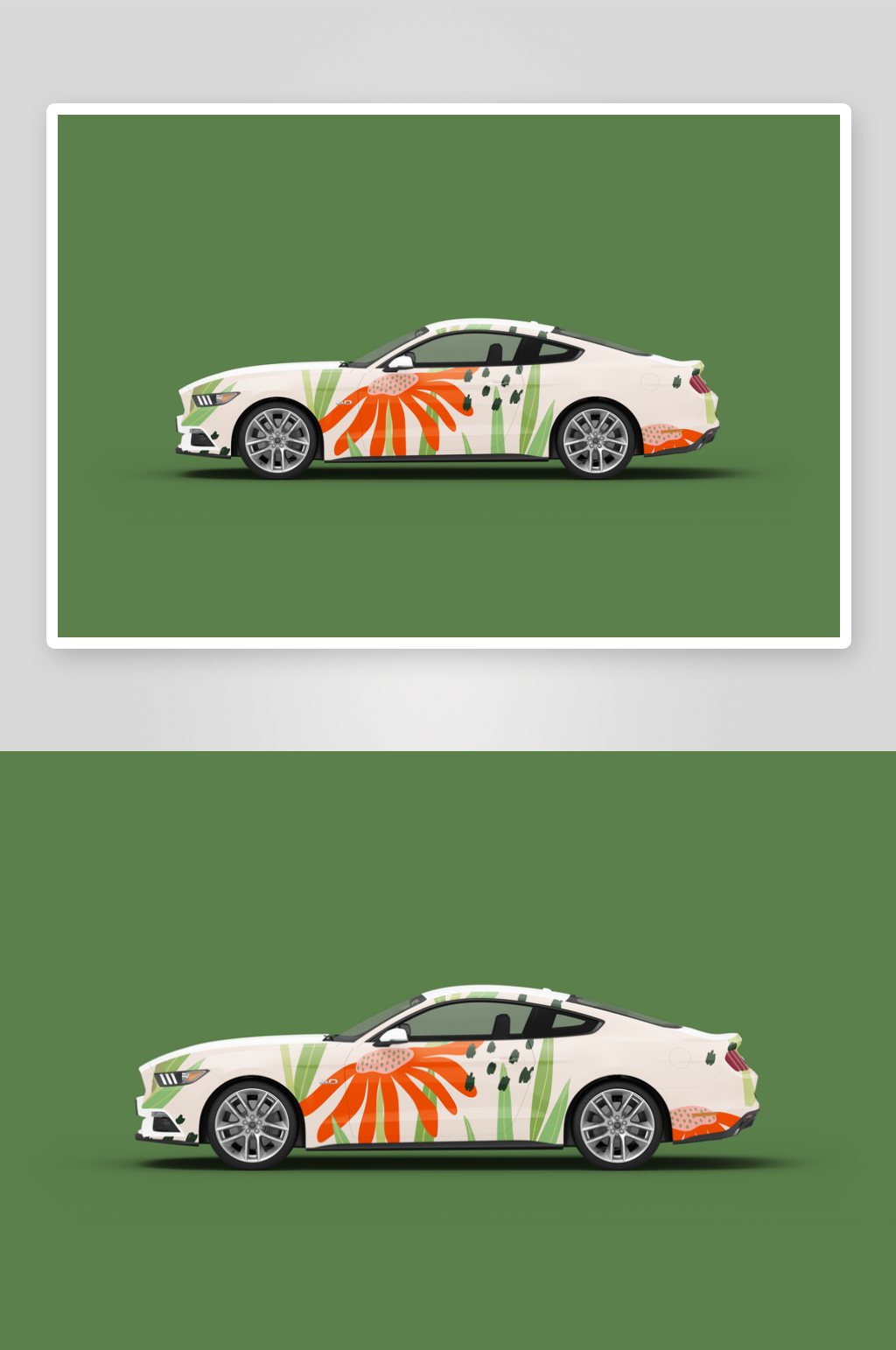 汽車模型定制的ps樣機(jī)模板素材