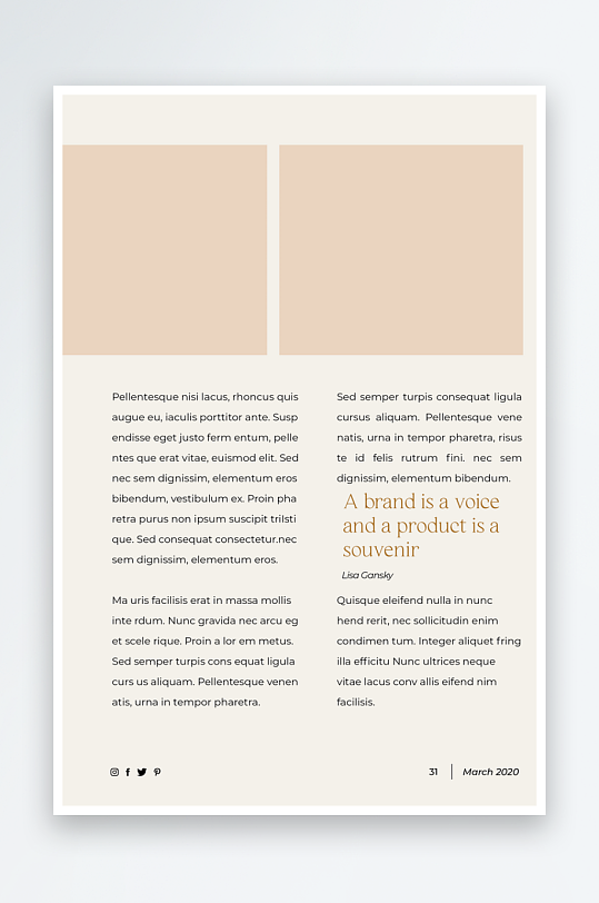 现代黑金杂志画册电子PSD模版-众图网