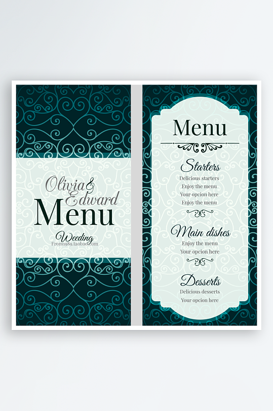 点餐单模板设计图-众图网