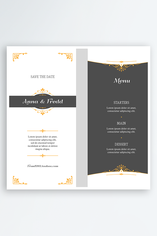 点餐单模板设计图-众图网