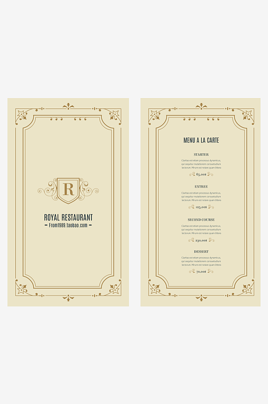 点餐单模板设计图-众图网