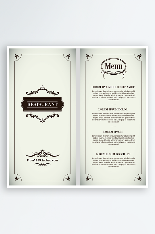 点餐单模板设计图-众图网