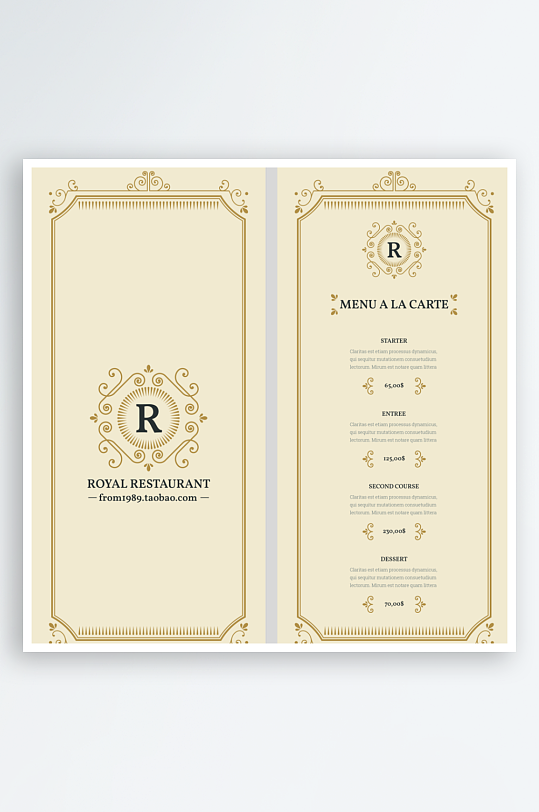 点餐单模板设计图-众图网