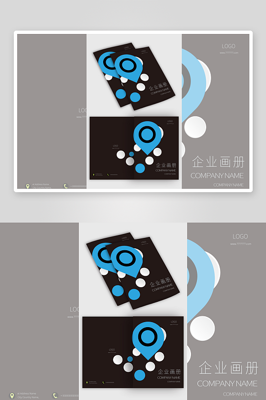 企业画册封面产品宣传画册封面设计-众图网