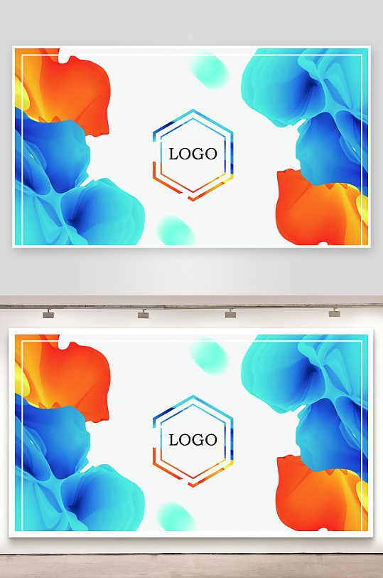 名片设计原创模板图-众图网