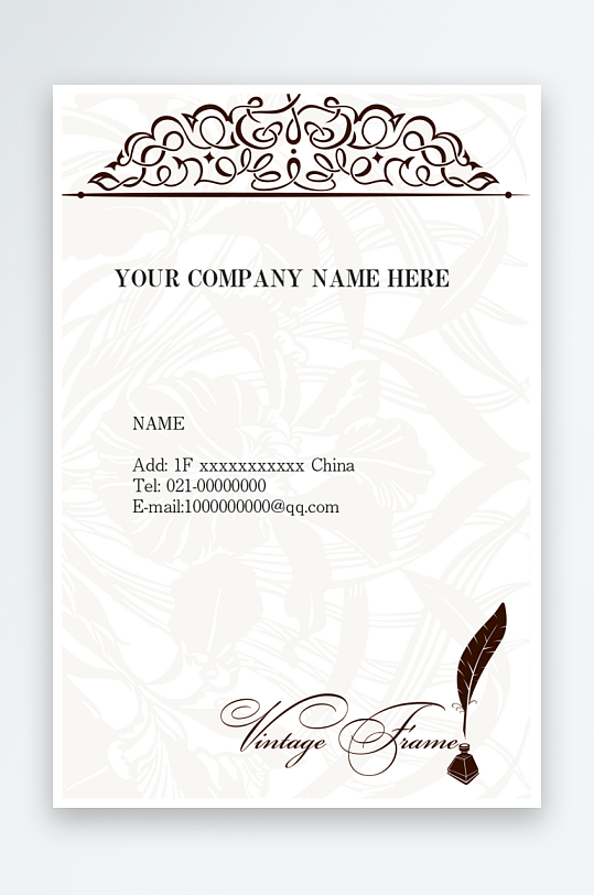 名片设计原创模板图-众图网