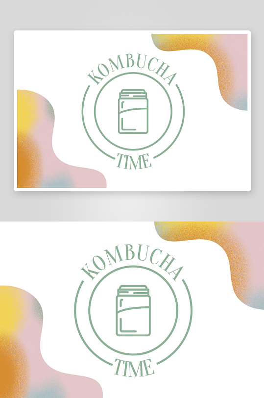 现代简约抽象卡片名片PSD设计素材-众图网