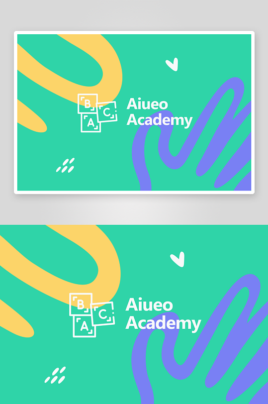 现代简约抽象卡片名片PSD设计素材-众图网