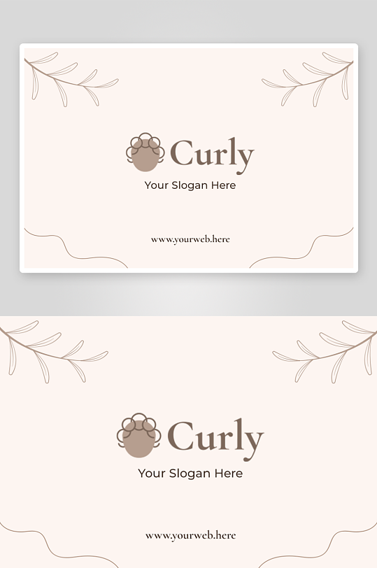 现代简约抽象卡片名片PSD设计素材-众图网