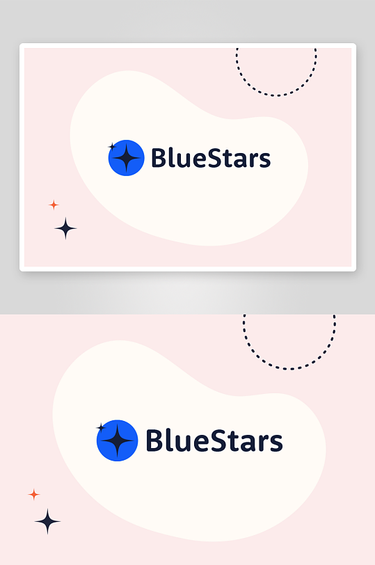 现代简约抽象卡片名片PSD设计素材-众图网