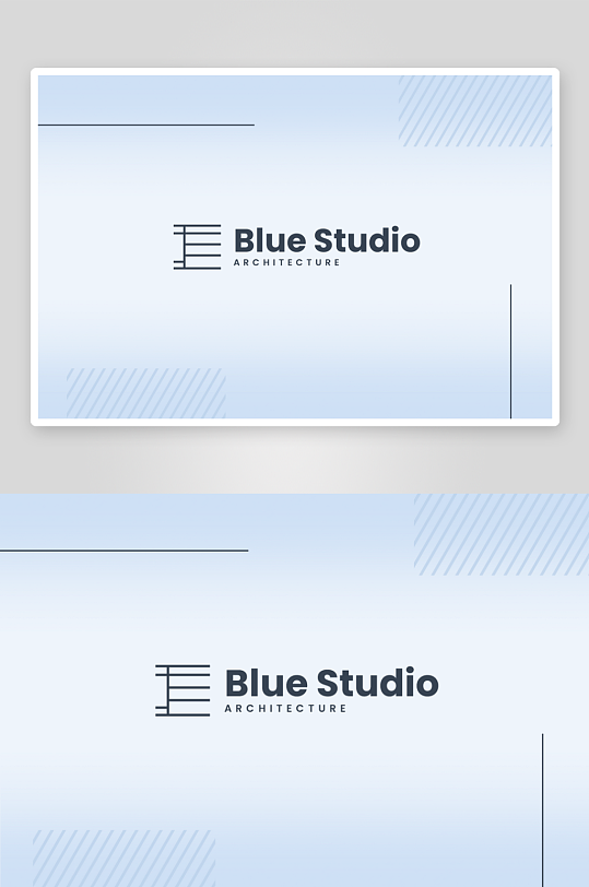 简约现代抽象卡片名片PSD设计素材-众图网
